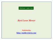 Best Lawn Mower