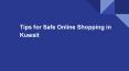 Tips for Safe Online Shopping in Kuwait