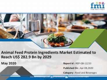 Animal Feed Protein Ingredients Market Size, Share, Analysis, Demand and Forecast