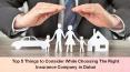 Top five things to consider while choosing the right insurance company in dubai PowerPoint PPT Presentation