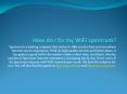 How do I fix my WiFi spectrum? PowerPoint PPT Presentation