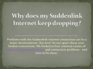 Why does my Suddenlink Internet keep dropping?