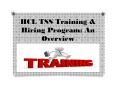HCL TSS Training & Hiring Program: An Overview PowerPoint PPT Presentation