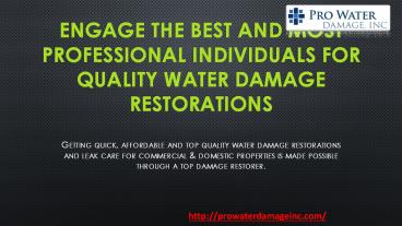 Water Damage Manhattan Beach CA