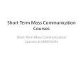 Infrastructure at Mass Media International Institute of Mass Media | IIMM PowerPoint PPT Presentation