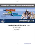 Microsoft Networking with Windows Server 2016 Exam 70-741 Pass Guarantee PowerPoint PPT Presentation