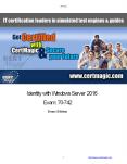Microsoft Identity with Windows Server 2016 Exam 70-742 Pass Guarantee PowerPoint PPT Presentation