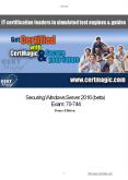 Microsoft Securing Windows Server 2016 Exam 70-744 Pass Guarantee PowerPoint PPT Presentation