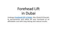 Forehead Lift in Dubai
