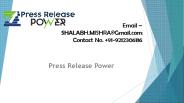 Press Release Power Distribution Service