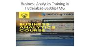 Business Analytics Training in Hyderabad-360digiTMG