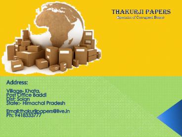 Corrugated box manufacturers