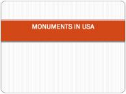 monuments in USA