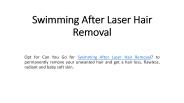 Swimming After Laser Hair Removal