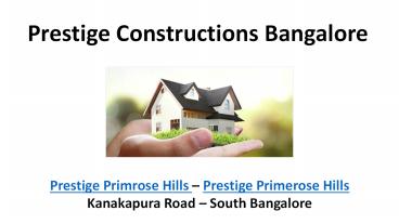 Prestige Prelaunch Luxury Venture in Kanakapura Road