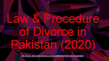 Easy Procedure of Divorce For Pakistani & Overseas Pakistani (2020)