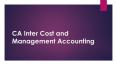 CA inter CMA Classes (old&new) PowerPoint PPT Presentation