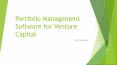 Portfolio Management Software For Venture Capital PowerPoint PPT Presentation