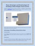 Major Advantages and Disadvantages Of Installing A Home Burglar Alarm System PowerPoint PPT Presentation