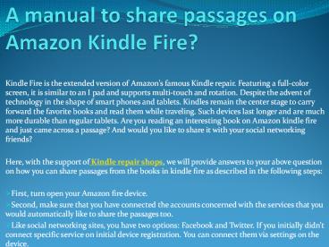 kindle repair if problem continues persists then contact us