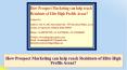 How Prospect Marketing Can Help Reach Residents of Elite High Profile Areas PowerPoint PPT Presentation