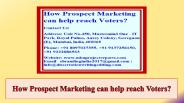 How Prospect Marketing Can Help Reach Voters
