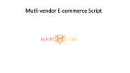 Mutli-vendor E-commerce Script - WEBSITE SCRIPTS