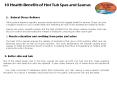 10 Health Benefits of Hot Tub Spas and Saunas PowerPoint PPT Presentation