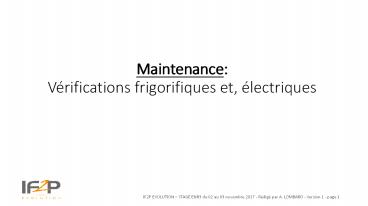maintenance enr