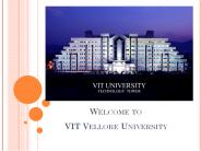 VIT Vellore University Representative Information