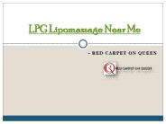 LPG Lipomassage Near Me