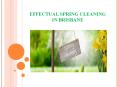 Effectual Spring Cleaning in Brisbane PowerPoint PPT Presentation