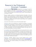 Reasons to Use Professional Document Translation Services PowerPoint PPT Presentation