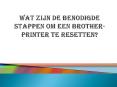 Wat zijn de benodigde stappen om een Brother-printer te resetten? PowerPoint PPT Presentation
