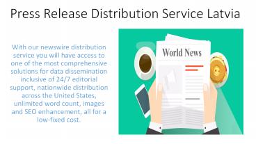 Press Release Distribution Service Latvia