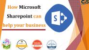 How Microsoft Sharepoint can help your business