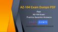 AZ-104 Dumps PDF - Actual AZ-104 Exam Practice Questions PowerPoint PPT Presentation