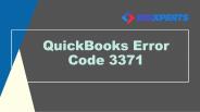 QuickBooks Error 3371