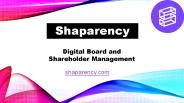Paperless Board Meeting Software - Shaparency