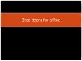 office doors PowerPoint PPT Presentation