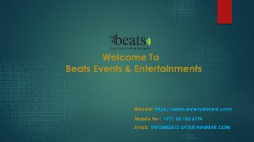 Event Production company in Dubai