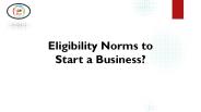 Eligibility Norms to Start an NBFC Business