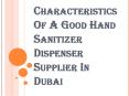 Find a Reliable Hand Sanitizer Dispenser Supplier in Dubai PowerPoint PPT Presentation