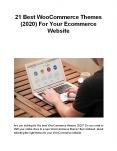 21 Best WooCommerce Themes (2020) For Your Ecommerce Website PowerPoint PPT Presentation