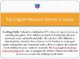 Top English Medium School in Jaipur - SPS PowerPoint PPT Presentation