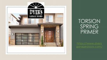 Torsion Spring Primer