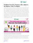 Problems Faced by Women as they adjust to the Rigours of the Workplace PowerPoint PPT Presentation