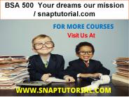BSA 500  Your dreams our mission / snaptutorial.com