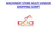 Cryptocurrency Machinery Store Multi Vendor Script