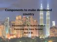 components to make developed country PowerPoint PPT Presentation